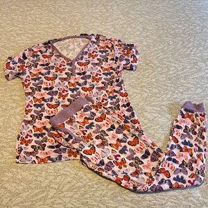 Little Sleepies Colorful Butterfly Pajama Set